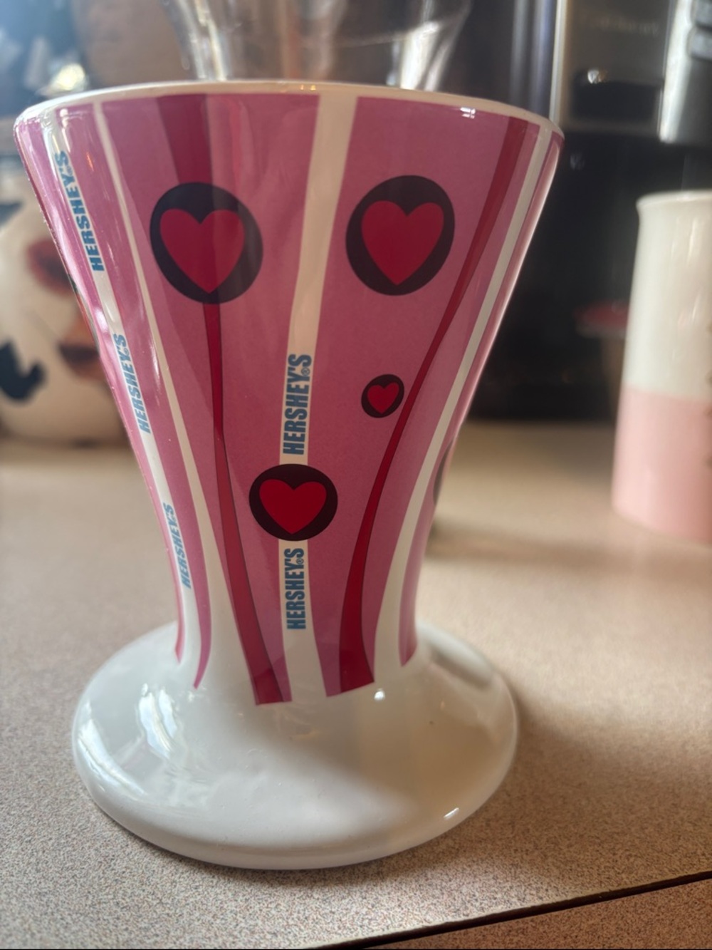 HERSHEY'S Pink Heart Ceramic Mug
